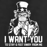 Uncle Sam I Want You To Save 6 Feet Away From Me Trucker Hat