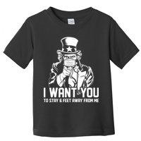 Uncle Sam I Want You To Save 6 Feet Away From Me Toddler T-Shirt