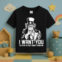 Uncle Sam I Want You To Save 6 Feet Away From Me Toddler T-Shirt