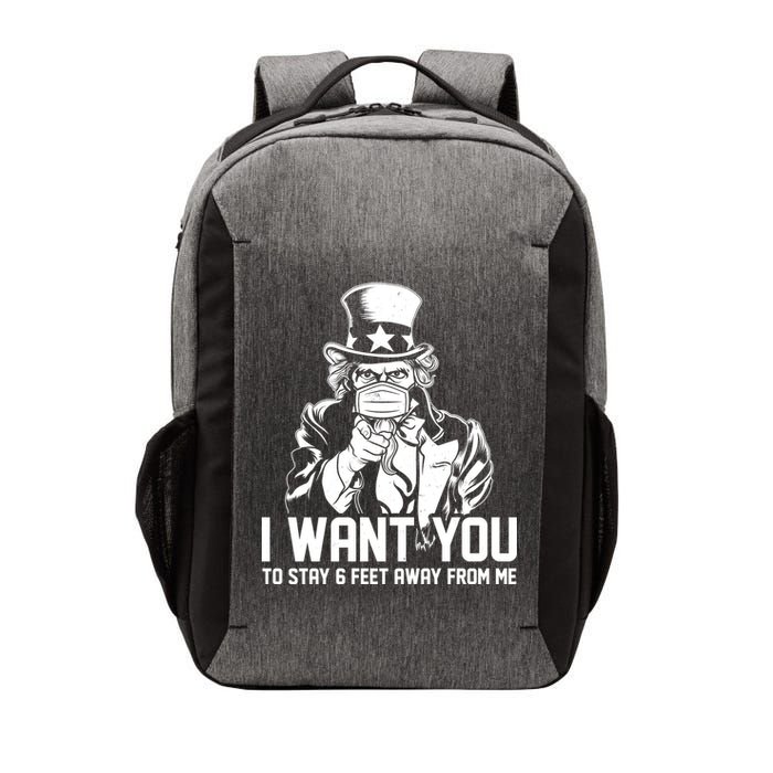 Uncle Sam I Want You To Save 6 Feet Away From Me Vector Backpack