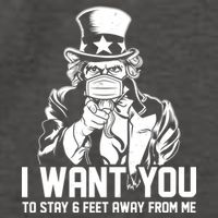 Uncle Sam I Want You To Save 6 Feet Away From Me Vector Backpack