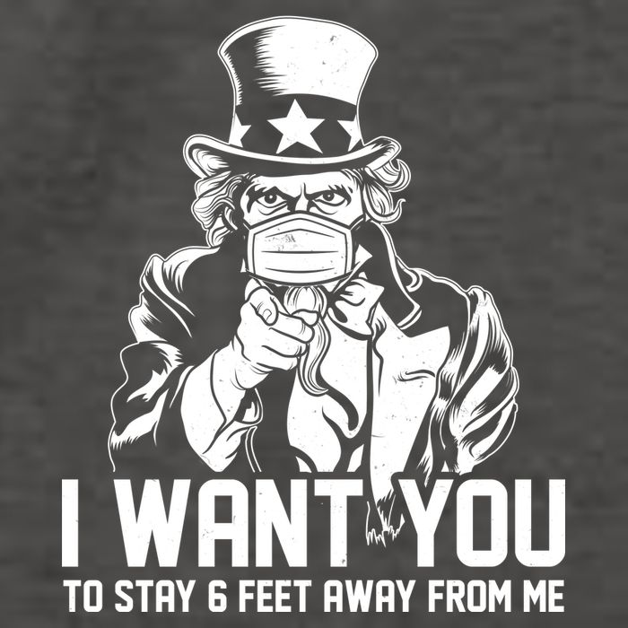 Uncle Sam I Want You To Save 6 Feet Away From Me Vector Backpack