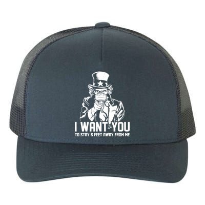 Uncle Sam I Want You To Save 6 Feet Away From Me Yupoong Adult 5-Panel Trucker Hat