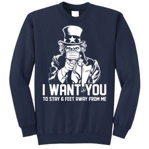 Uncle Sam I Want You To Save 6 Feet Away From Me Sweatshirt