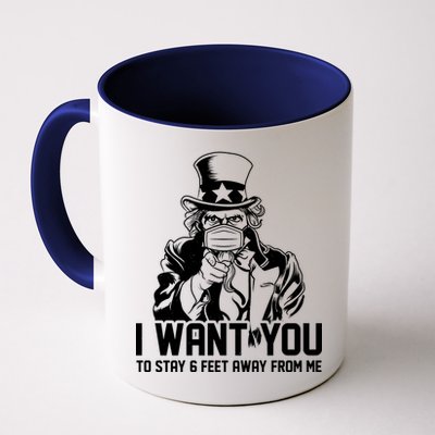 Uncle Sam I Want You To Save 6 Feet Away From Me Mug