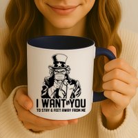 Uncle Sam I Want You To Save 6 Feet Away From Me Mug