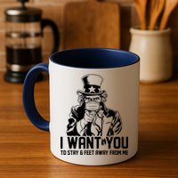 Uncle Sam I Want You To Save 6 Feet Away From Me Mug