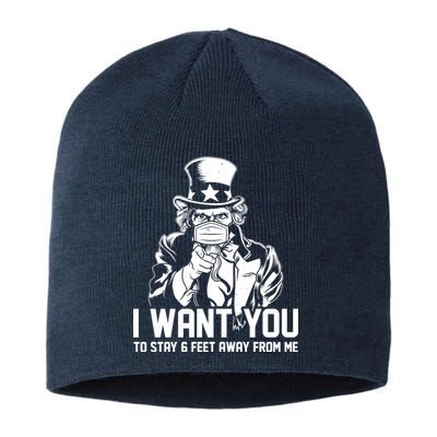 Uncle Sam I Want You To Save 6 Feet Away From Me Sustainable Beanie