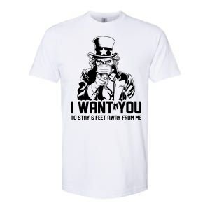 Uncle Sam I Want You To Save 6 Feet Away From Me Softstyle CVC T-Shirt