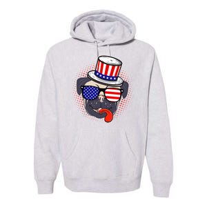 Uncle Sam Pug Premium Hoodie