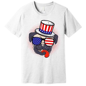 Uncle Sam Pug Premium T-Shirt