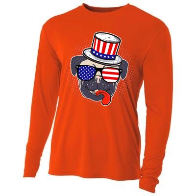 Uncle Sam Pug Cooling Performance Long Sleeve Crew