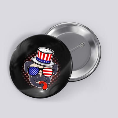 Uncle Sam Pug Button