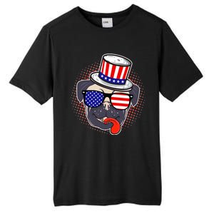 Uncle Sam Pug Tall Fusion ChromaSoft Performance T-Shirt