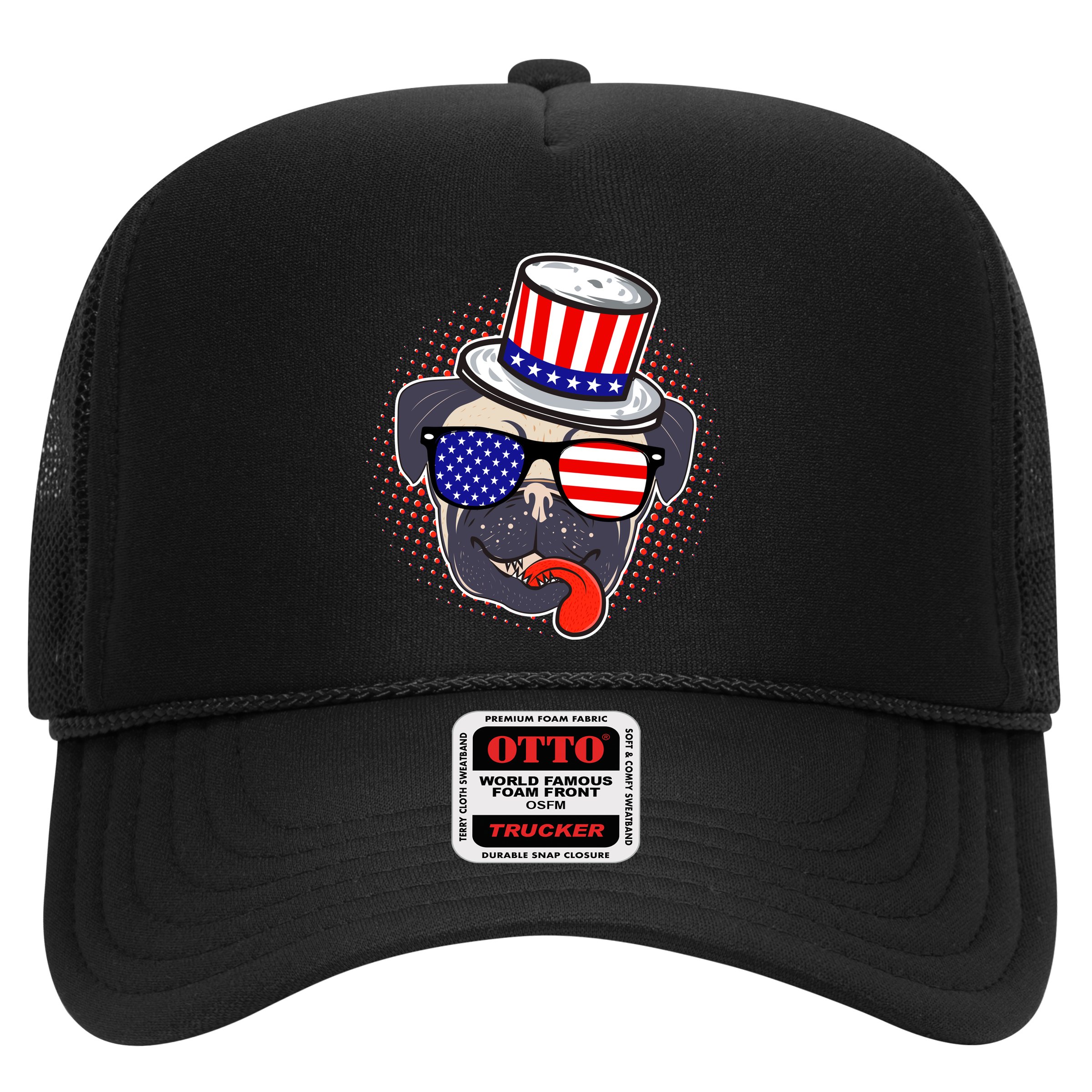 Uncle Sam Pug Hat