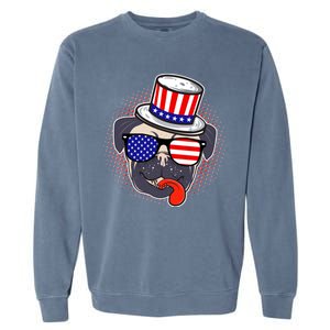 Uncle Sam Pug Garment-Dyed Sweatshirt