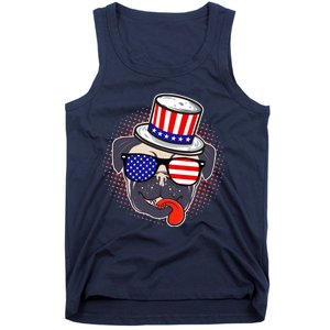 Uncle Sam Pug Tank Top