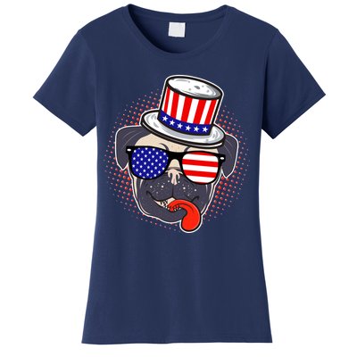 Uncle Sam Pug Women's T-Shirt