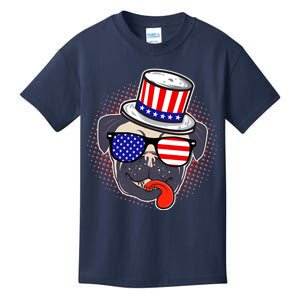 Uncle Sam Pug Kids T-Shirt