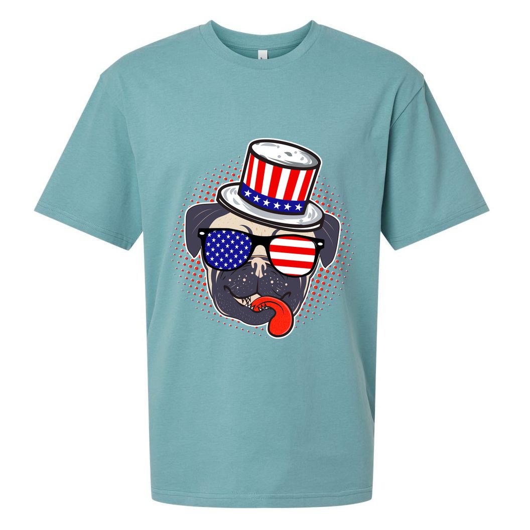 Uncle Sam Pug Sueded Cloud Jersey T-Shirt