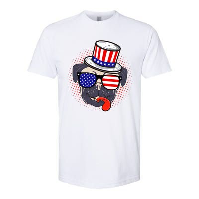 Uncle Sam Pug Softstyle® CVC T-Shirt