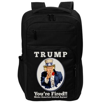 Uncle Sam Trump You're Fired Make America United Again Impact Tech Backpack