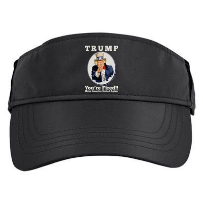 Uncle Sam Trump You're Fired Make America United Again Adult Drive Performance Visor
