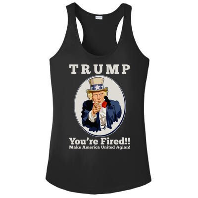 Uncle Sam Trump You're Fired Make America United Again Ladies PosiCharge Competitor Racerback Tank