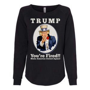 Uncle Sam Trump You're Fired Make America United Again Womens California Wash Sweatshirt