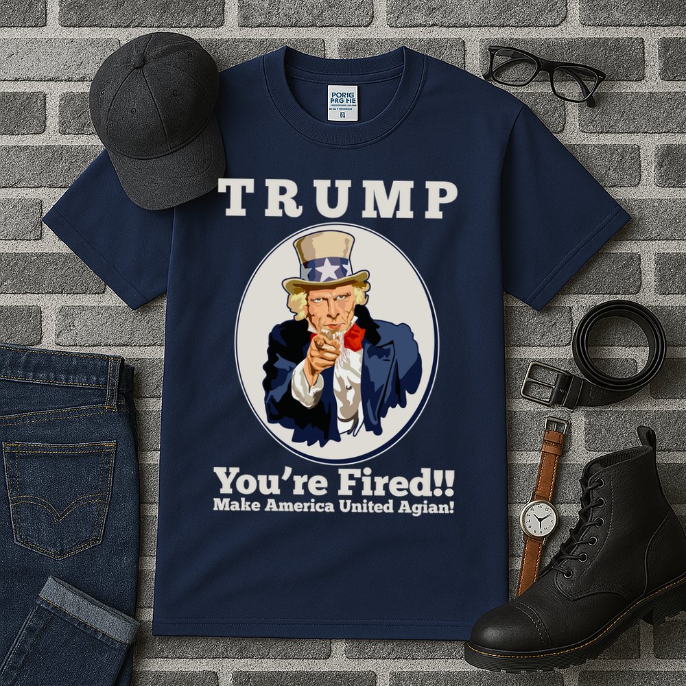 Uncle Sam Trump You're Fired Make America United Again Tall T-Shirt