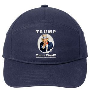 Uncle Sam Trump You're Fired Make America United Again 7-Panel Snapback Hat