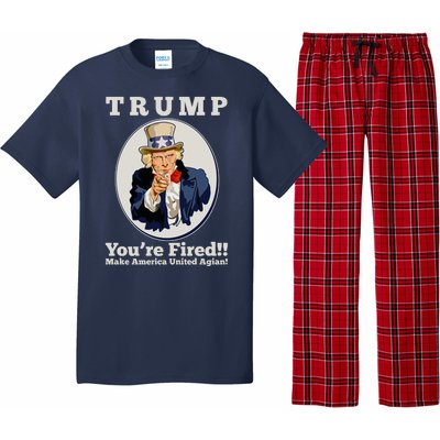 Uncle Sam Trump You're Fired Make America United Again Pajama Set