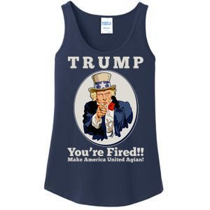 Uncle Sam Trump You're Fired Make America United Again Ladies Essential Tank