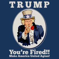 Uncle Sam Trump You're Fired Make America United Again Flatbill Hat