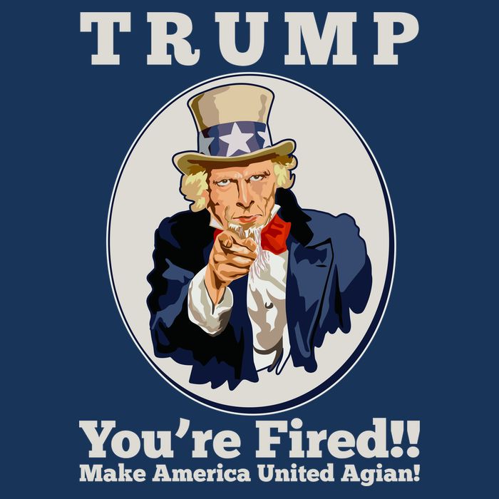 Uncle Sam Trump You're Fired Make America United Again Flatbill Hat