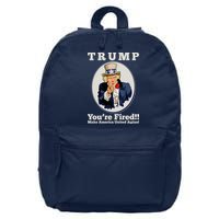 Uncle Sam Trump You're Fired Make America United Again 16 in Basic Backpack