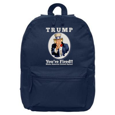 Uncle Sam Trump You're Fired Make America United Again 16 in Basic Backpack