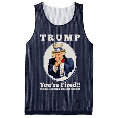 Uncle Sam Trump You're Fired Make America United Again Mesh Reversible Basketball Jersey Tank