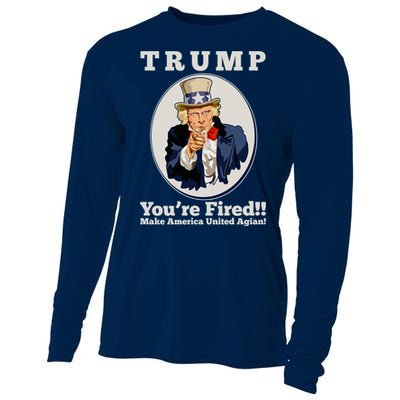 Uncle Sam Trump You're Fired Make America United Again Cooling Performance Long Sleeve Crew