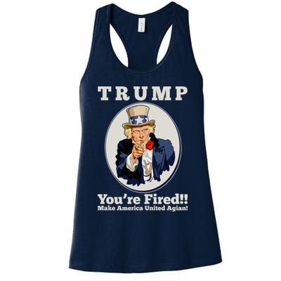 Uncle Sam Trump You're Fired Make America United Again Womens Tank Top
