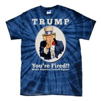 Uncle Sam Trump You're Fired Make America United Again Tie-Dye T-Shirt