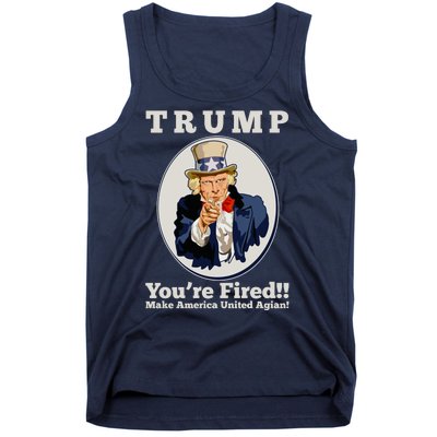 Uncle Sam Trump You're Fired Make America United Again Tank Top