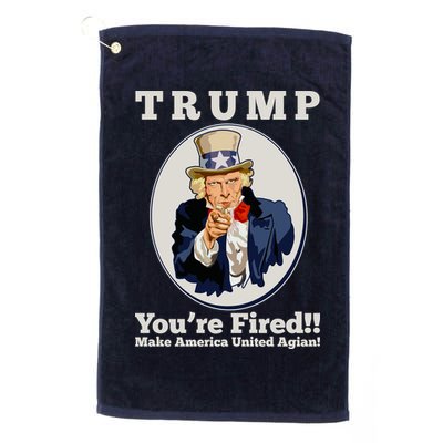 Uncle Sam Trump You're Fired Make America United Again Golf Towel
