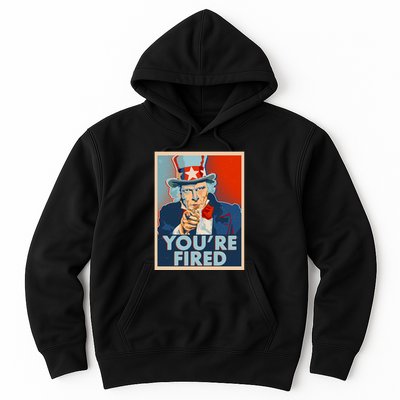 Uncle Sam Trump You're Fired Poster Hoodie