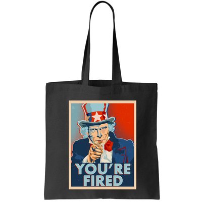 Uncle Sam Trump You're Fired Poster Bag