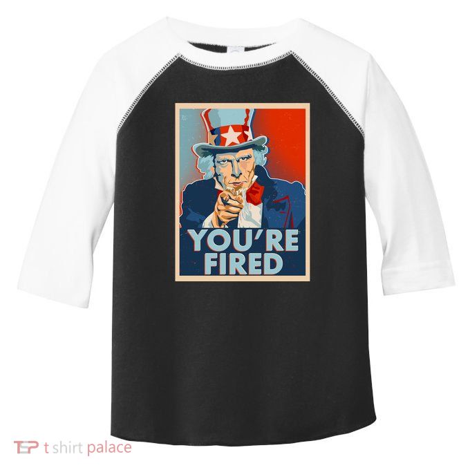 Uncle Sam Trump You're Fired Poster Toddler Fine Jersey T-Shirt