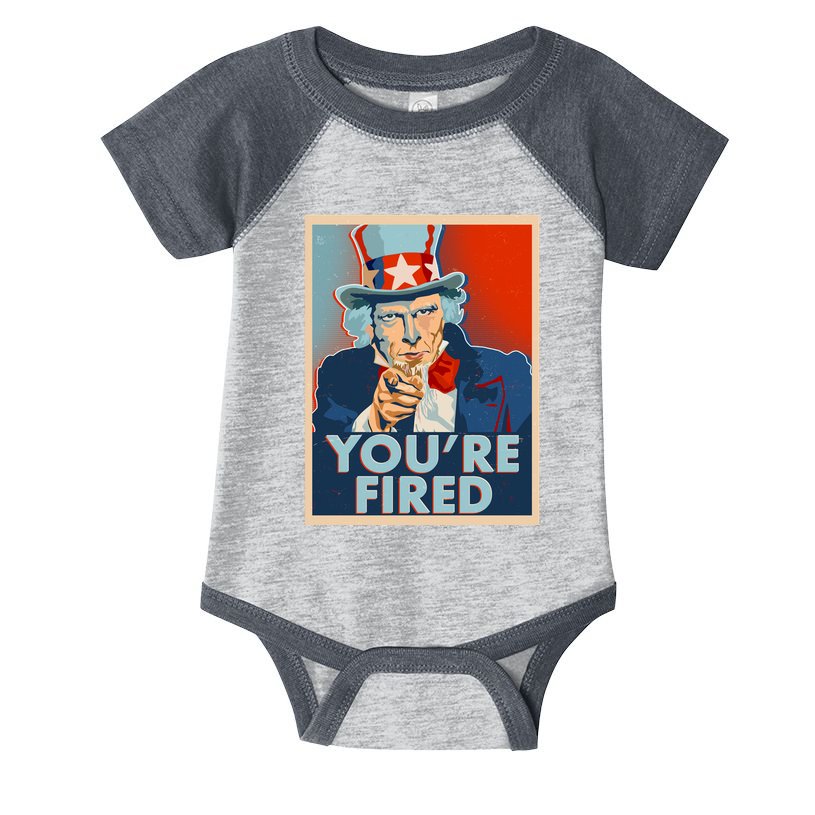 Uncle Sam Trump You're Fired Poster Infant Baby Jersey Bodysuit