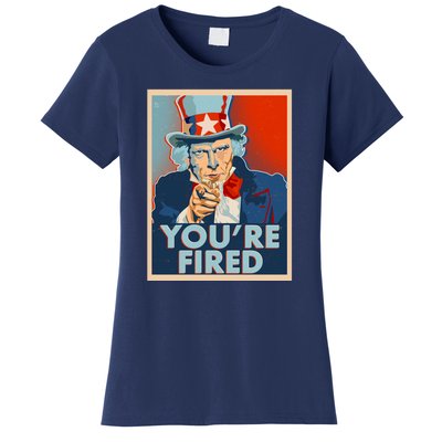 Uncle Sam Trump You're Fired Poster Women's T-Shirt