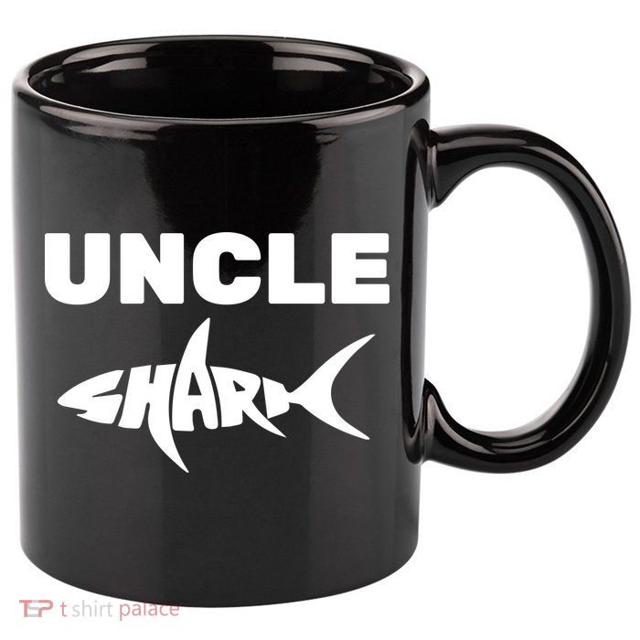Uncle Shark 11oz C Handle Ceramic Mug