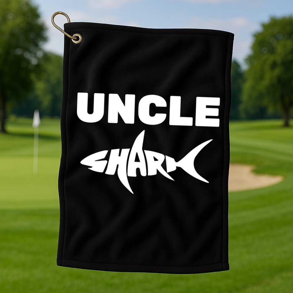 Uncle Shark Golf Towel